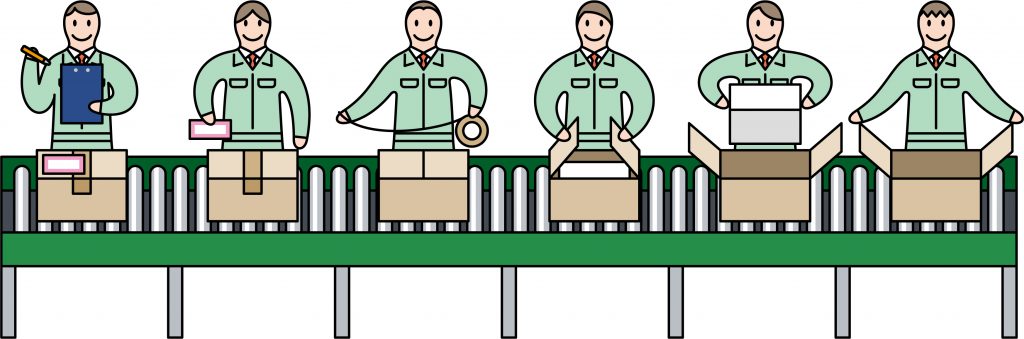 工場の軽作業|梱包