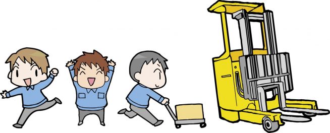 フォークリフト作業が好きなスタッフ